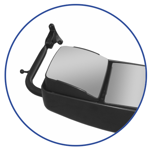 Conjunto Espelho Retrovisor VW Constellation 2012 em Diante - Bifocal