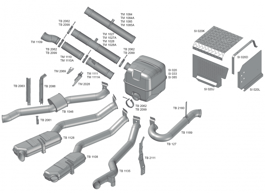 ESCAP SC T-R Série 4 2005 a 2007 - P-G-R Highline 2008-2011 - Euro3