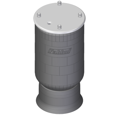 Conjunto Mola Pneumática Suspensão Eixo - com Base Carreta Randon Sider