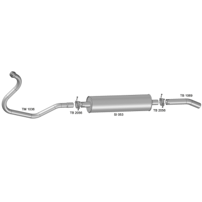 Escapamento VW 6.90 / 6.90S / 6.80 / 6.90P / 7.90P / 7.90S (MWM)