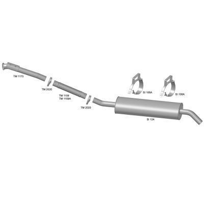 Escapamento VW Delivery 5.140 / 8.150 - Euro 3