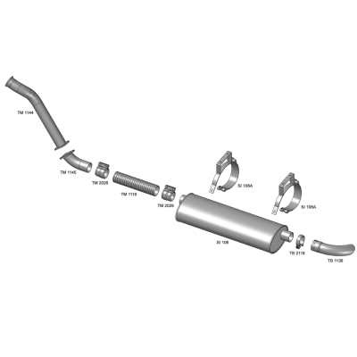 Escapamento VW Delivery / Worker 8.120 / 8.150 / 9.150 2000/2011 - Euro 3