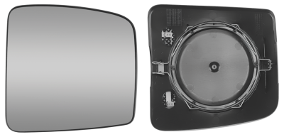 Base com Vidro Espelho Retrovisor Auxiliar MB Actros até 2015
