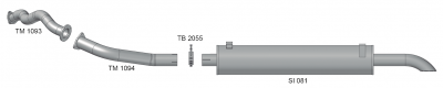 Escapamento MB 710 / 710 Plus - 2002/2007