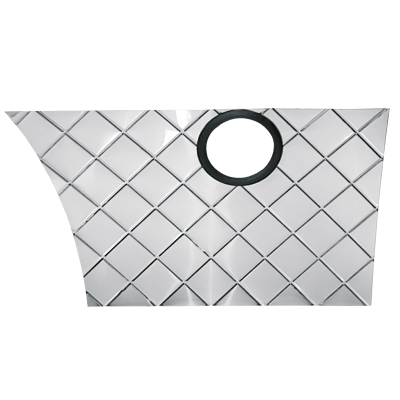 Polaina Lateral Estribo MB 1113/1114 com Furo